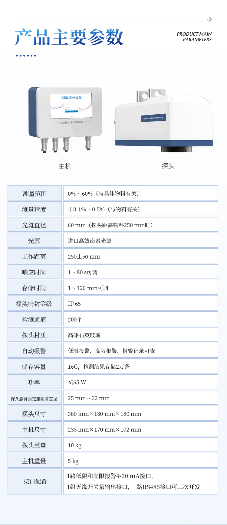 在线近红外水分仪